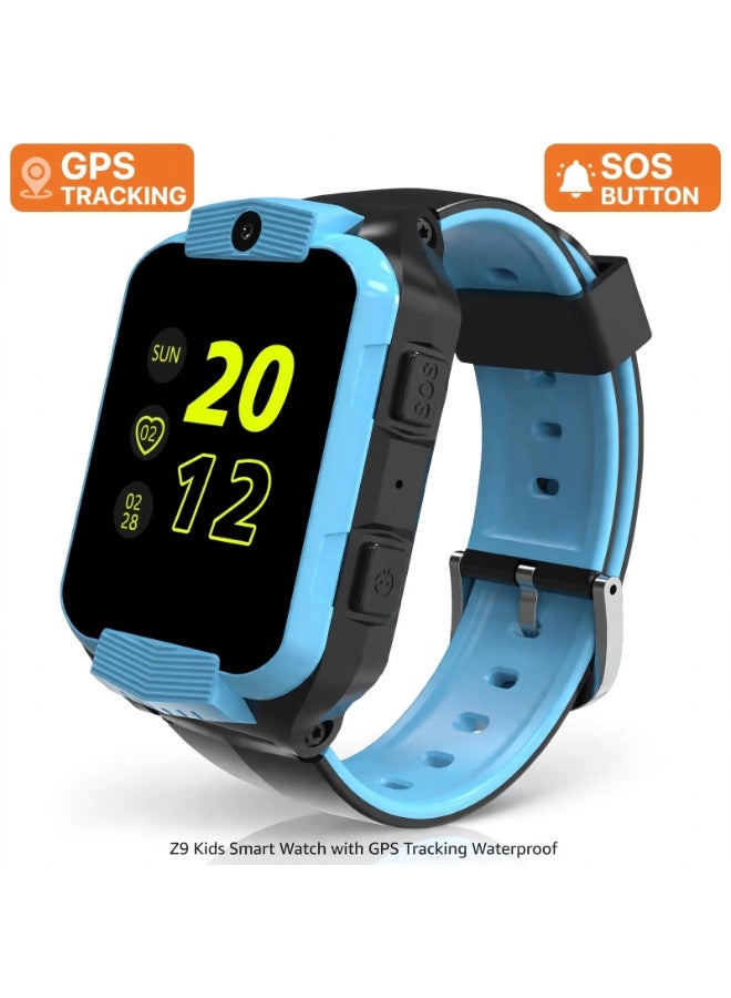 Nabi Z9 Kids Smart Watch with GPS Tracking, HD Touch Screen, SIM Card Support, Voice Calls, Real-Time Location Tracking, Waterproof Design, Multi-Colour Watch for Boys & Girls - Image 1