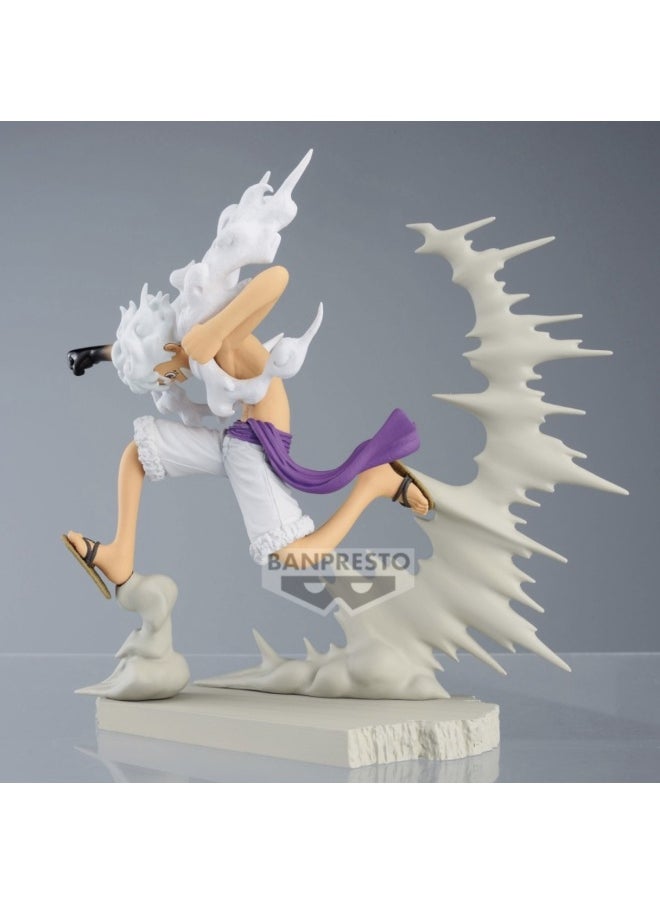 Banpresto Banpresto One Piece Senkozekkei Monkey D. Luffy with Gear 5 Power Figure (7 cm)  - Image 2