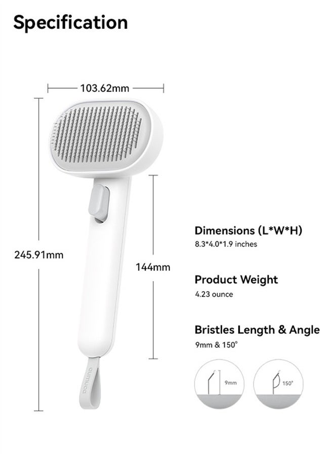 AUMUCA - aumuca Cat Brush for Shedding, Cat Brushes for Indoor Cats, Cat Brush for Long or Short Haired Cats, Cat Grooming Brush Cat Comb Removes Loose Fur - Image 1