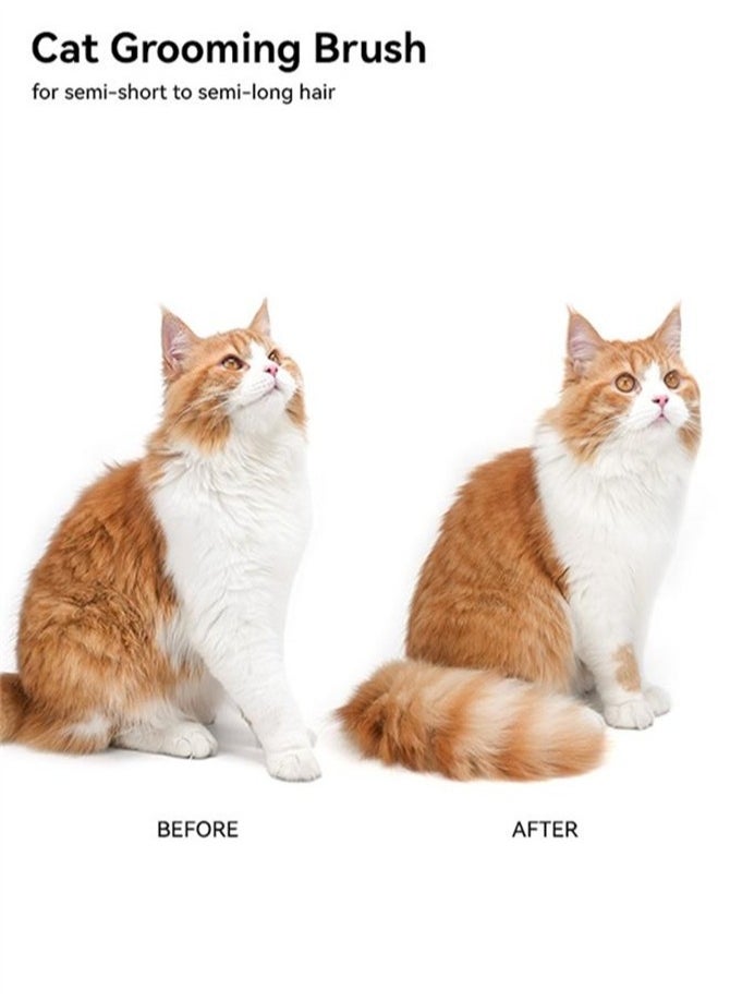 AUMUCA - aumuca Cat Brush for Shedding, Cat Brushes for Indoor Cats, Cat Brush for Long or Short Haired Cats, Cat Grooming Brush Cat Comb Removes Loose Fur - Image 1
