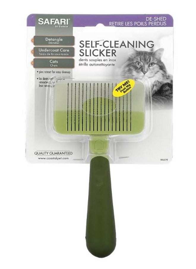 Safari SelfCleaning Slicker Brush for Cats 1 Slicker Brush  - Image 1