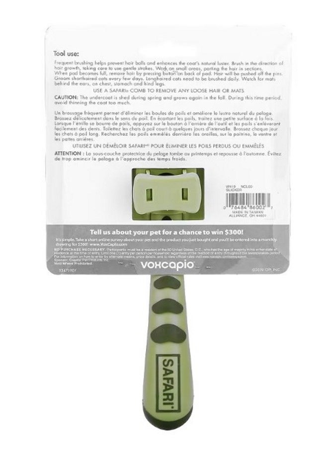 Safari SelfCleaning Slicker Brush for Cats 1 Slicker Brush  - Image 2