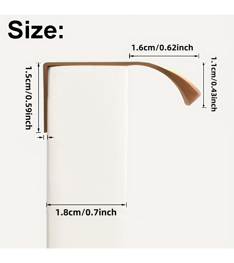 Golden 15.75 Inch Modern Arc Shaped Invisible Door Handle Sleek Aluminum Alloy Construction Minimalist Design Easy Install Hidden Handle For Wardrobe Cupboards Kitchen Cabinets Furniture Durable Corrosion Resistant Space Saving Versatile - Image 4
