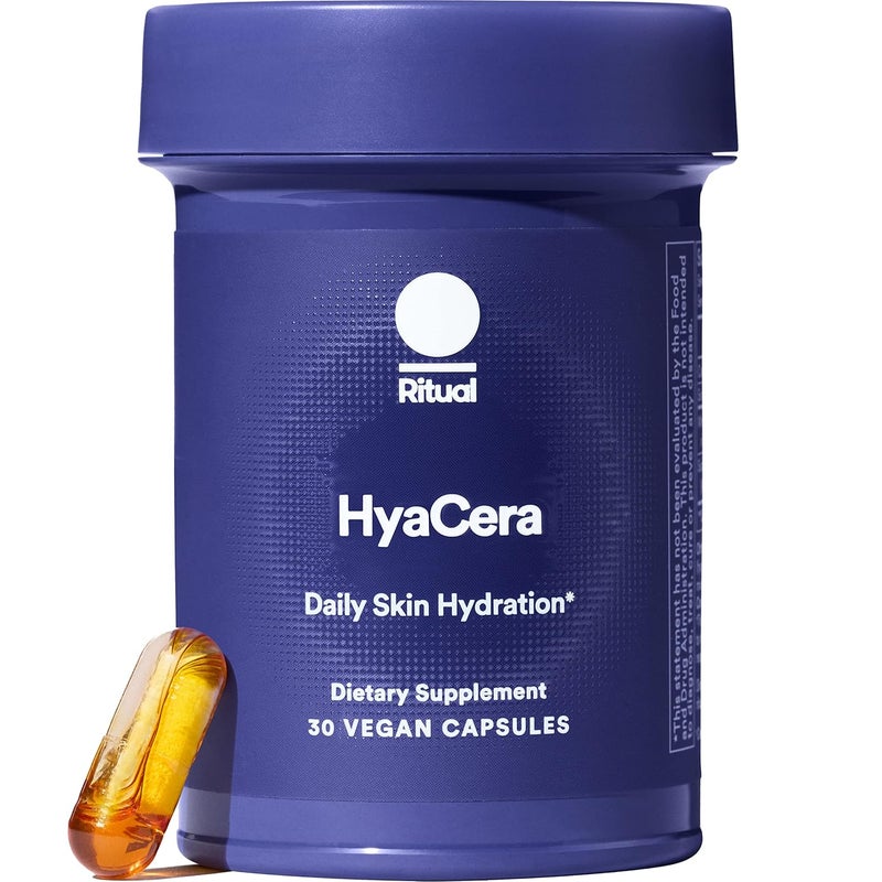 Ritual HyaCera Skin Supplement for Wrinkle Support with Hyabest and Ceratiq for Skin Hydration Support Hyaluronic Acid Glycolipids Ceramides Gluten Free Non GMO Vanilla Essence 30 Day Supply - Image 1