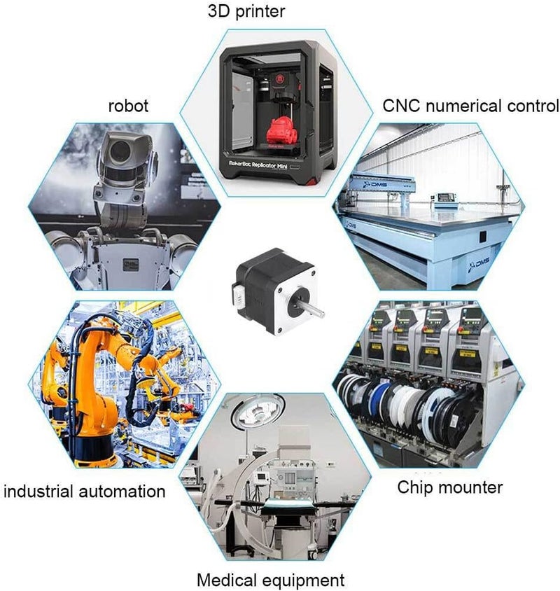 LTEMG 3D Printer Stepper Motor 200mN.m 0.4 2 Phase Professional Home Printing Machine Replacement Repair Spare Parts Accessories - Image 3