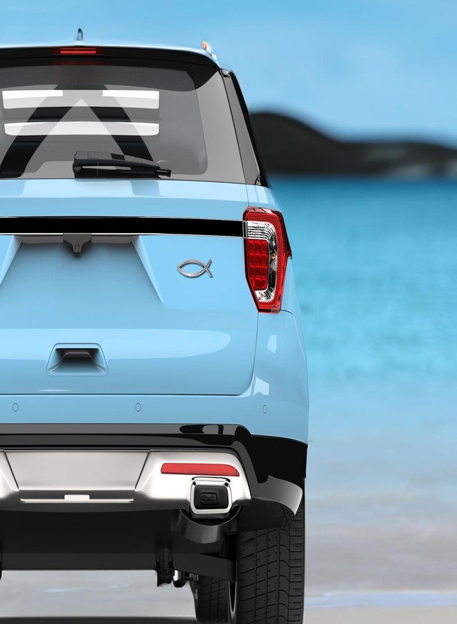 Elektroplate شعار سمكة مسيحية مطلي بالكهرباء مع إنجيل يوحنا 3:16، شعار أصلي من الكروم للسيارات والشاحنات وجميع أنواع المركبات | مقاس عالمي 4 بوصات × 1.4 بوصة | مقاوم للعوامل الجوية - Image 2