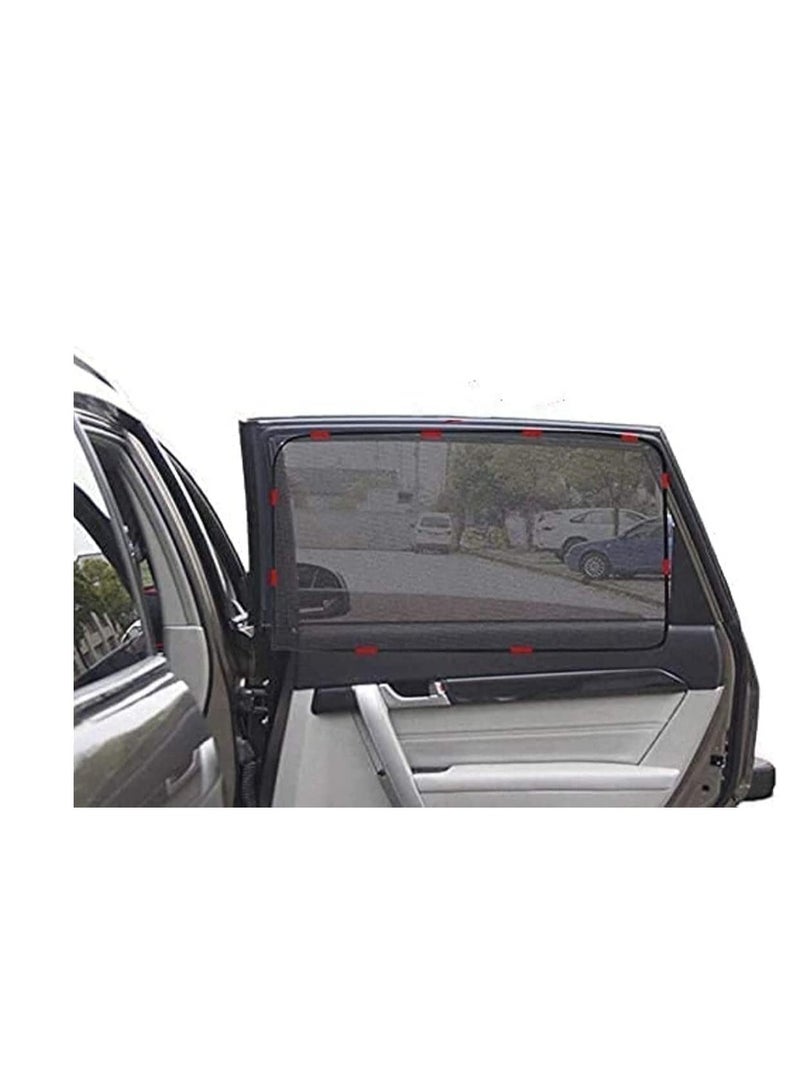 ECVV Car Magnetic Side Window Curtain 2PACK - Car Sun Shade, Summer Sun Block car Curtain,Car Side Rear Sun Shade, Baby Anti UV Curtain,in-Vehicle Privacy (Suitable for Back Window) - Image 1