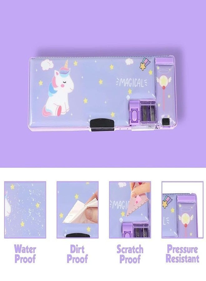 Funspark Multifunctional Magical Pencil Box for Kids, Boys & Girls - Pop Up Magnetic Design - Return Gifts (Magical Theme) - Image 4