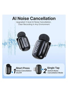 BOYA Boya Mini-14 Wireless Lavalier Microphone for Android/Tablets/PC with USB C Plug,Noise Reduction,30H Battery Life with Charging Case,AI Voice Changer,Lapel Microphone Wireless for Video Recording Podcast  - Image 5