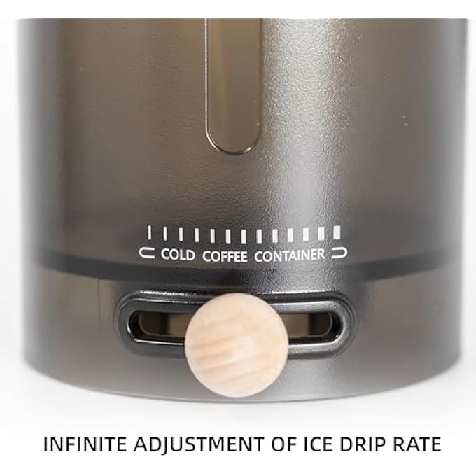 NEOUZA Cold Brew Coffee MakerIced Coffee Maker  Infinite Speed Adjustment 400Ml Borosilicate Glass With Clear Scientific Scale Includes 100 Filters For 24 Servings - Image 3