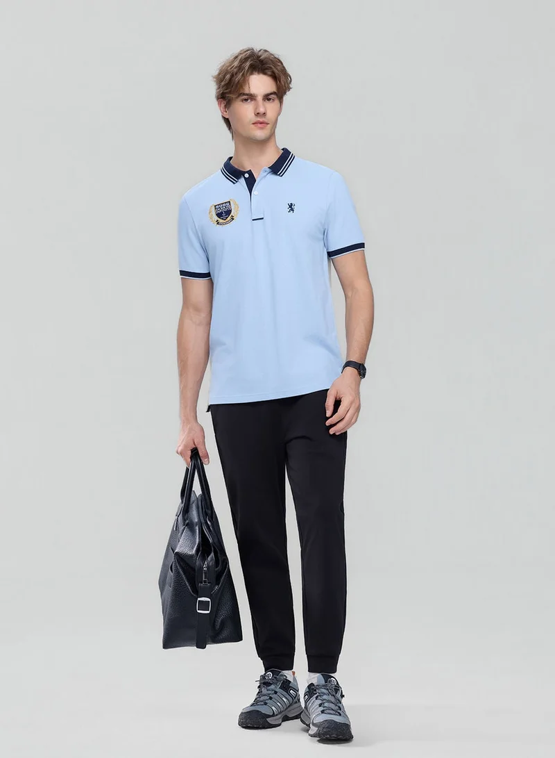 GIORDANO  Men's Cotton Slim Fit Polo with Embroidery for Men | Best Price UAE