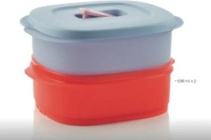 Tupperware Microwave Heating Storage Container 500 ml. 2 Pieces