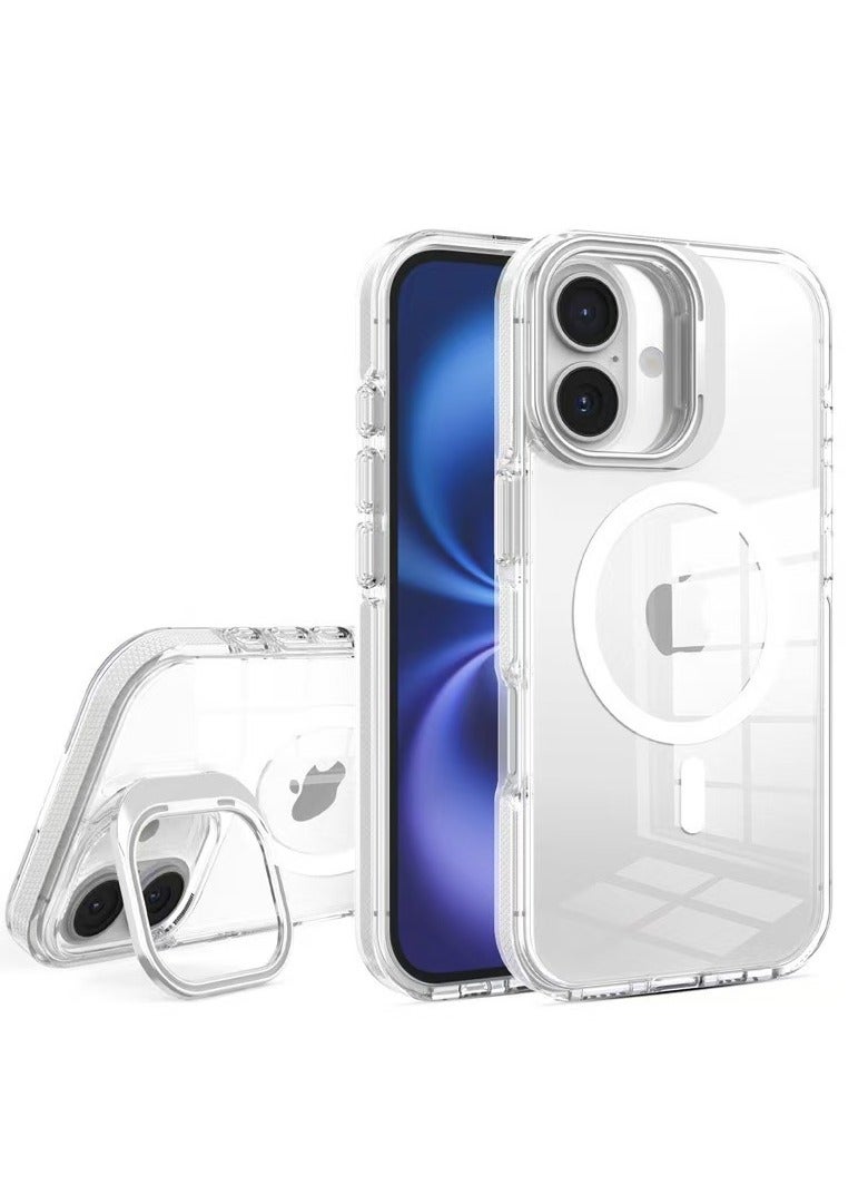 حافظة Apple iPhone 16 Pro Max بدعم الشحن اللاسلكي، وقاعدة العدسة، وحماية من الصدمات، وقاعدة الجذب المغناطيسي - Image 5