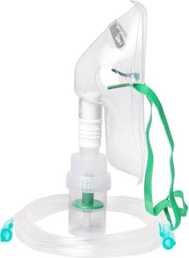Control D Adult, Child Masks Kit with Air Tube, Medicine Chamber & Masks Nebulizer (Transparent, Blue) - Image 2