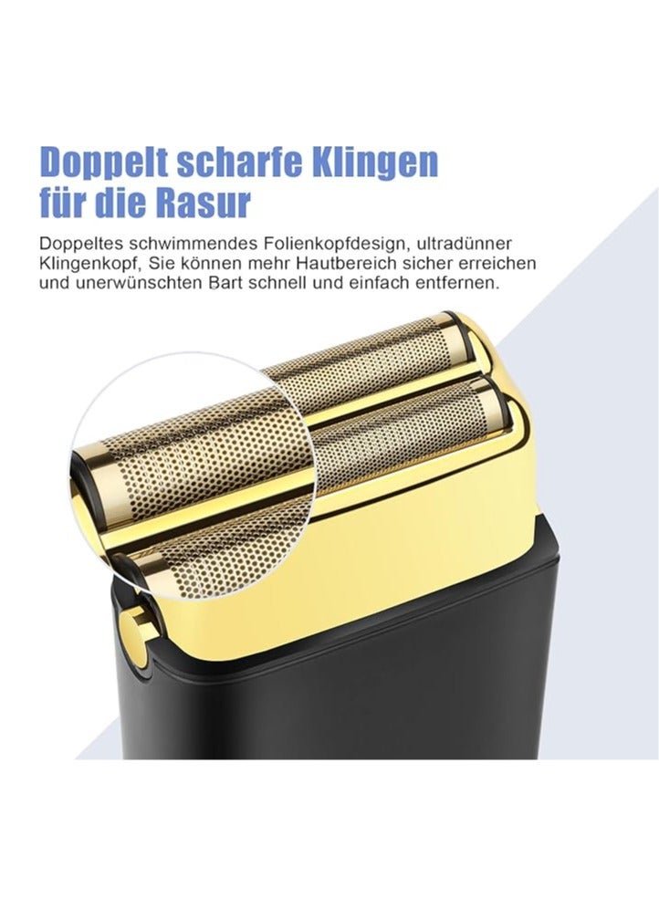 HIENA Floating double knife double net detachable wash head electric shaver hair clipper portable long life shaver - Image 2
