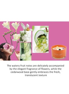 ruidisen Scented Candle, Long Lasting Soy Wax Aromatherapy Fragrance Candle for Home Office Spa Room Decor 90g Orange  - Image 3