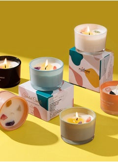 ruidisen Scented Candle, Long Lasting Soy Wax Aromatherapy Fragrance Candle for Home Office Spa Room Decor 90g Orange  - Image 5