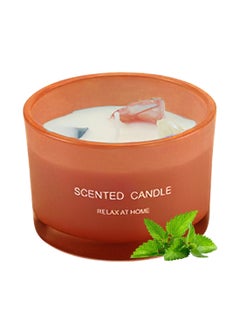 ruidisen Scented Candle, Long Lasting Soy Wax Aromatherapy Fragrance Candle for Home Office Spa Room Decor 90g Orange  - Image 1