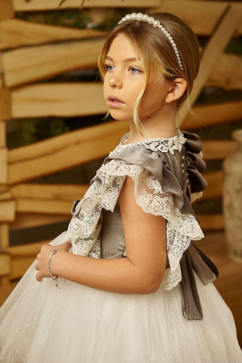 HC Kids Wear Velvet and Tulle Dress  - Image 5