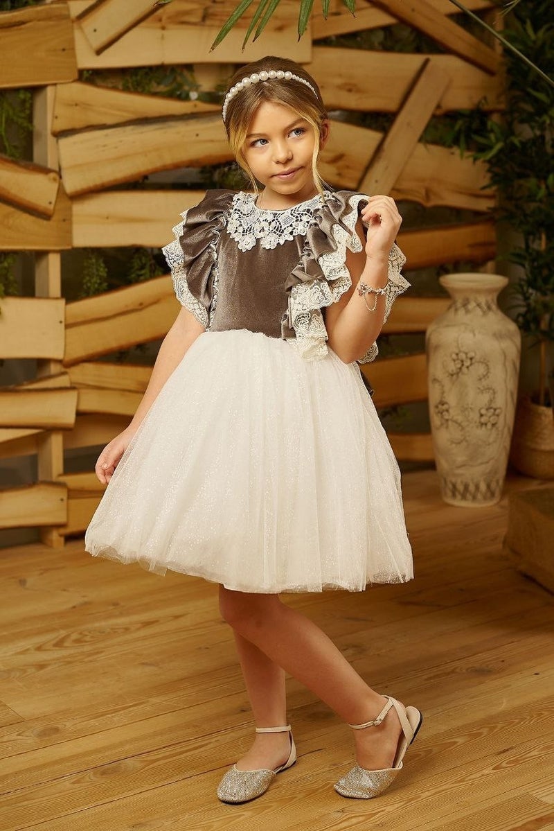 HC Kids Wear Velvet and Tulle Dress  - Image 2