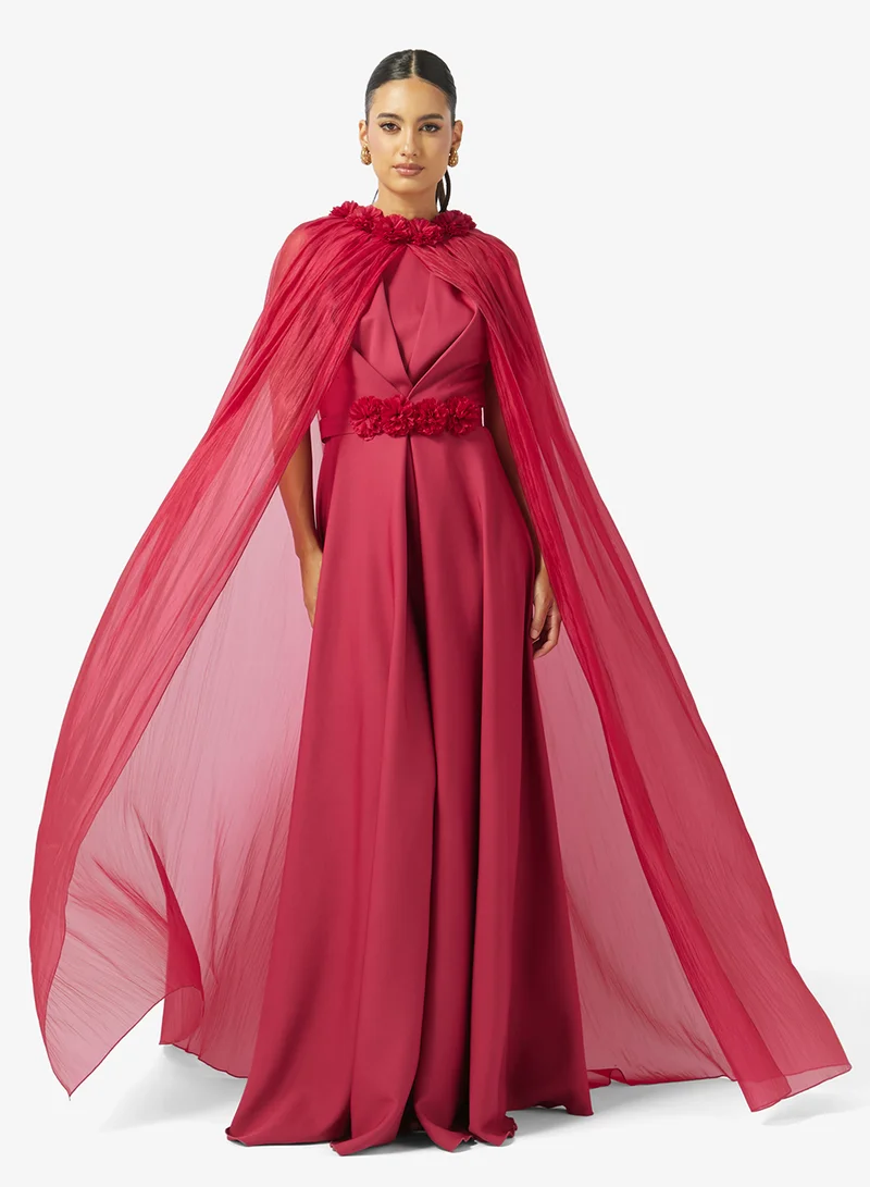 Iyra One-Shoulder Side Slit Dress