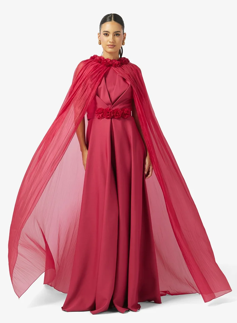 Iyra One-Shoulder Side Slit Dress