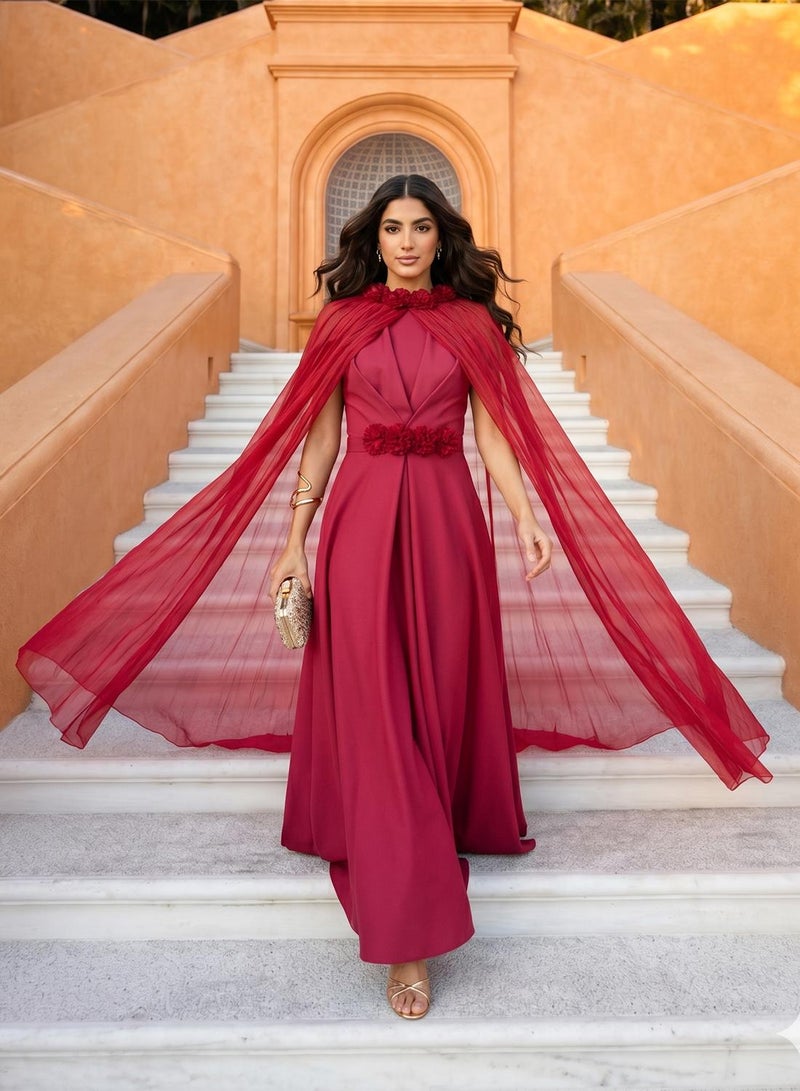 Iyra One-Shoulder Side Slit Dress - Image 1