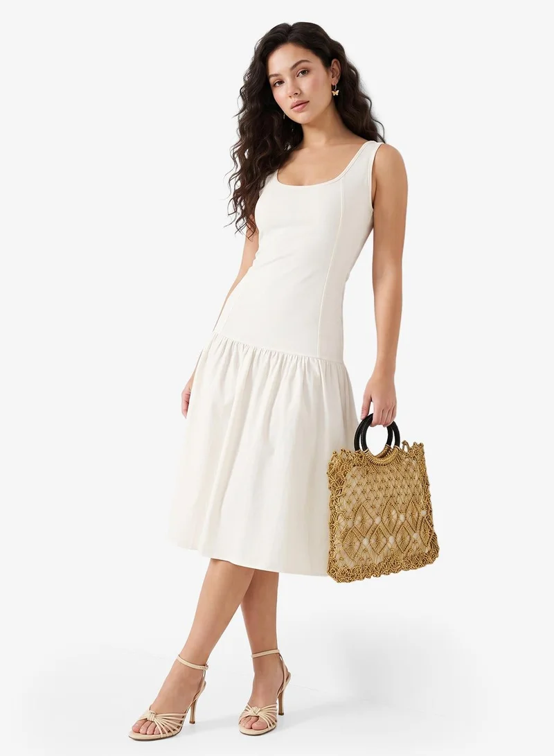 Ginger Drop Waist Midi Dress