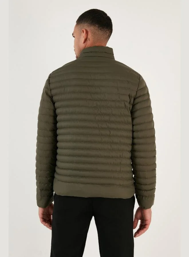 Buratti  Buratti Water Repellent Slim Fit Pocket Stand Collar Puffer Men's Coat 649010 for Men | Best Price UAE