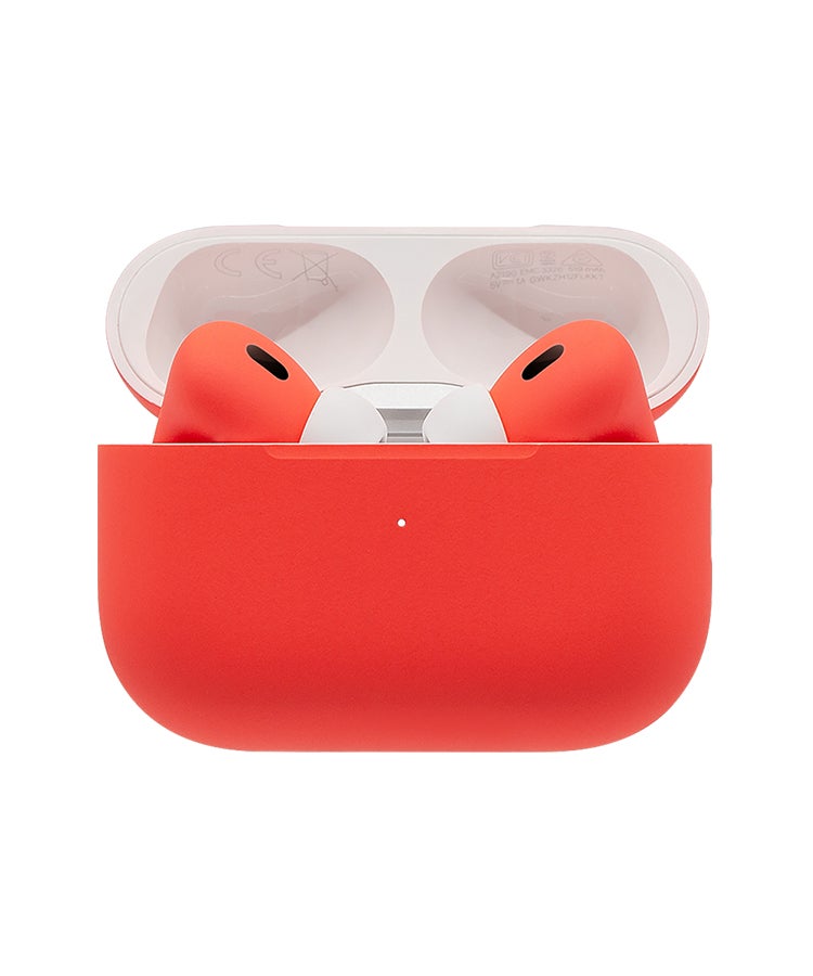 كافيار حافظة AirPods Pro 3 مخصصة مع طلاء خاص بالسيارات، مقاومة للخدش، مقاومة للصدمات، متينة، غطاء واقٍ أنيق، تصميم مخصص، ملائمة تمامًا لـ Airpods Pro 3 برتقالي غير لامع - Image 1