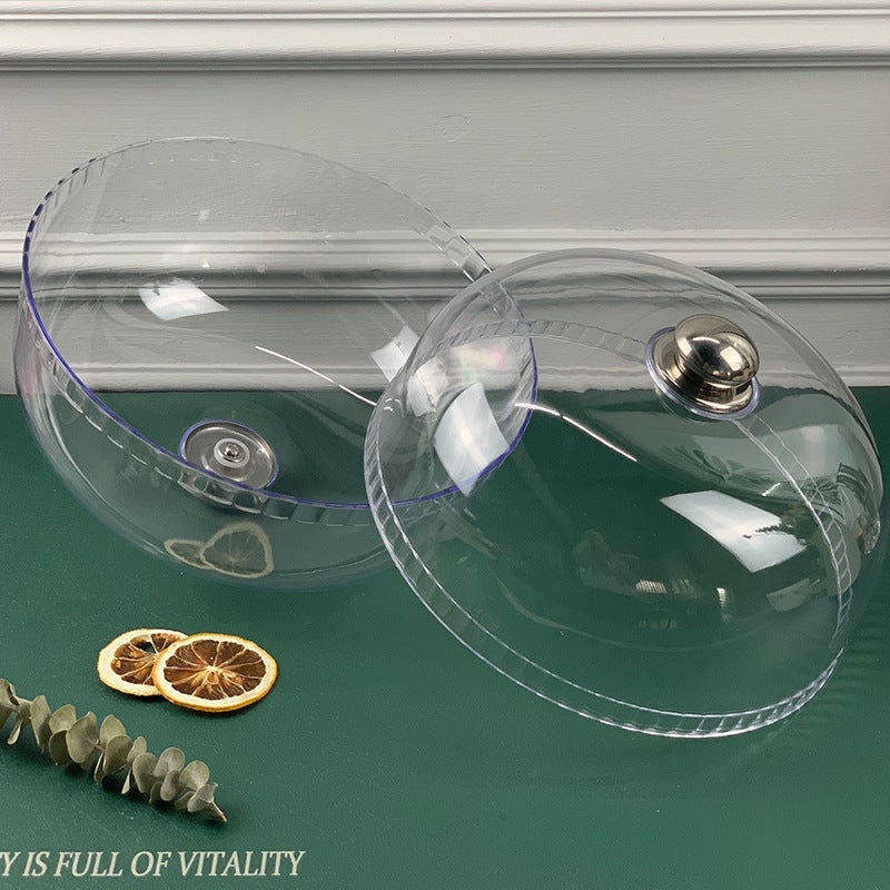 Creative Dim Sum Transparent Cover Household Anti-Mosquito And Dust-Proof Round Food Cover Restaurant Buffet Cake Cover - Image 4
