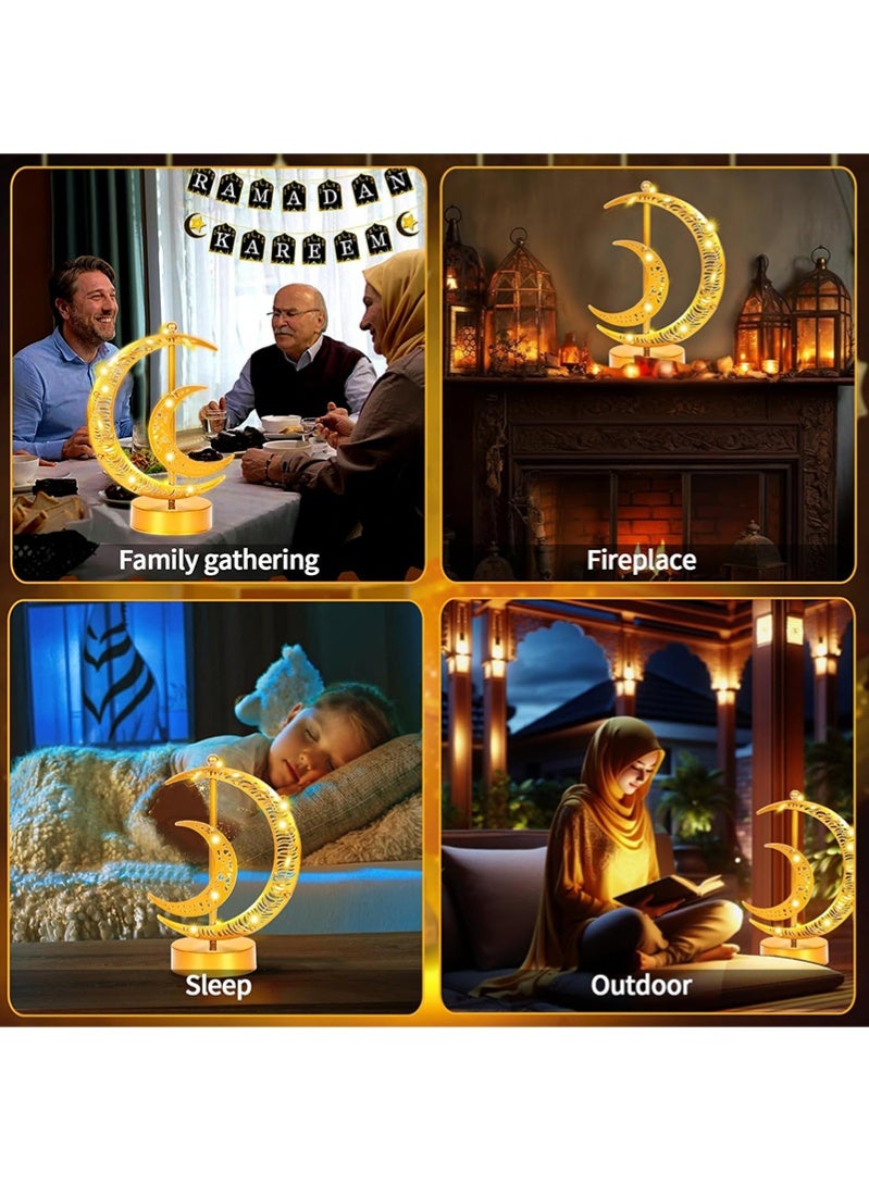 Topyich Ramadan Lights,Ramadan Decorations Lights Table Lamp, Moon Lamp, Night Lights for Home Decor, Living Room,Office, Holiday - Image 5