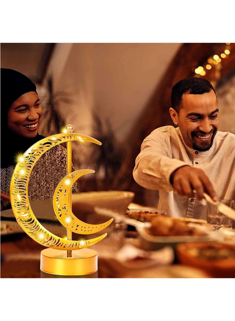 Topyich Ramadan Lights,Ramadan Decorations Lights Table Lamp, Moon Lamp, Night Lights for Home Decor, Living Room,Office, Holiday - Image 3