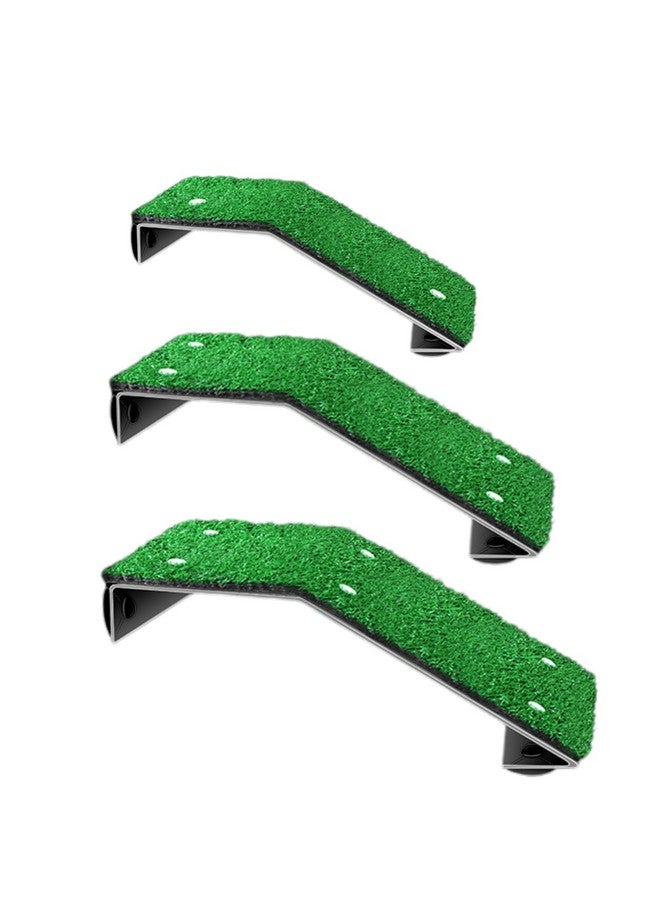 سايم منصة حمام سباحة للسلاحف من سايم مصنوعة من الأكريليك مع شرفة استراحة من العشب الصناعي للسلاحف المائية والضفادع والسمندل والسلمندر والسمندل المائي - مقاس متوسط - Image 5