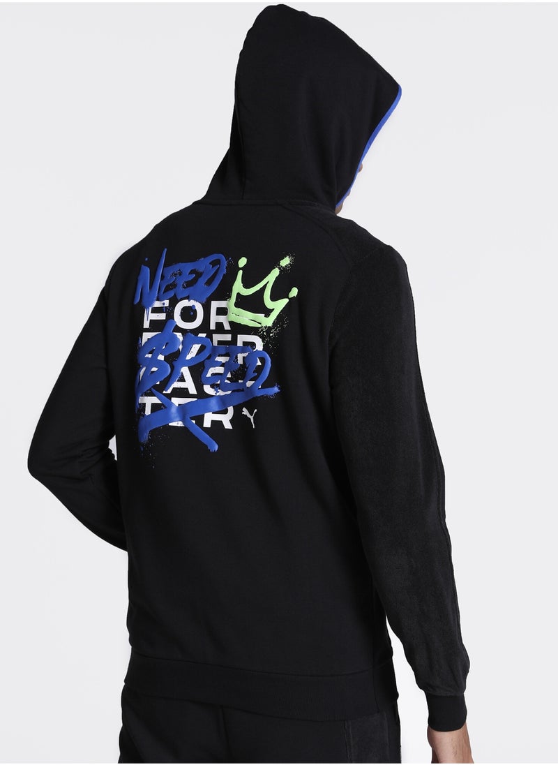 PUMA x NEED FOR SPEED Mens Hooded Motorsport Sweat Jacket  - Image 2