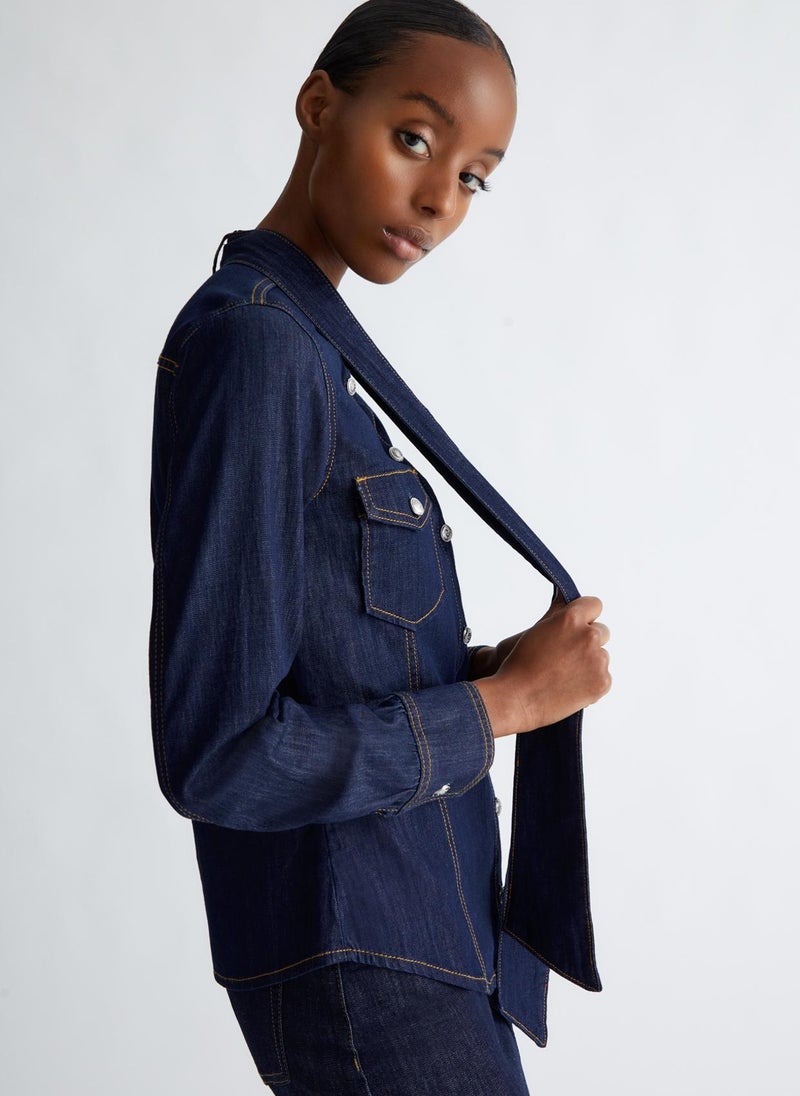 Liu Jo Denim bow shirt - Image 5