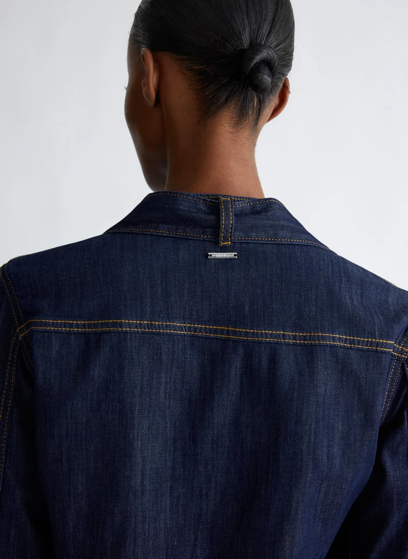 Liu Jo Denim bow shirt