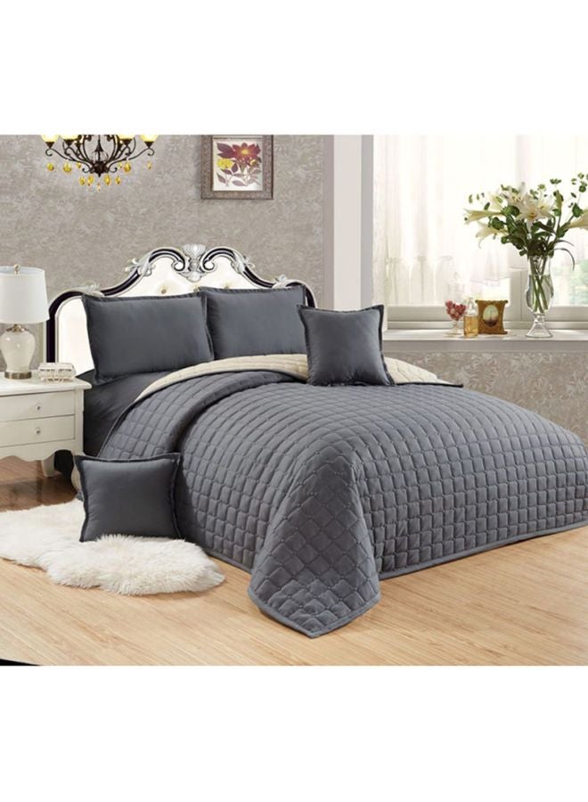 Moon 6-Piece Comforter Set microfiber Grey King - Image 1