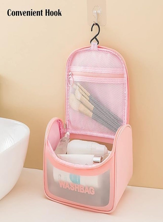 LOVHIDE Stylish Waterproof Toiletry Bag with Handle for Women | Transparent Makeup Organizer Pouch for Travel and Daily Use | Elegant Vanity Kit for Personal Hygiene and Beauty Storage - Image 5