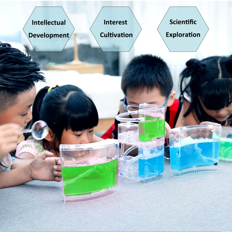 EXBEPE Large 2 Layer Gel Ant Colony Ecosystem Terrarium Ant Habitat Science Learning Kit - Image 3