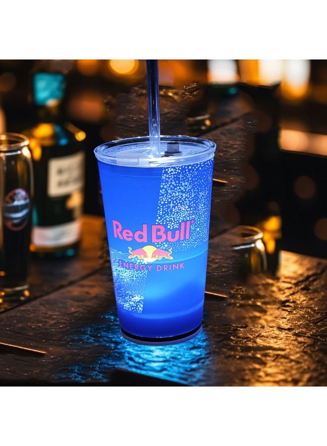 Red Bull Red Bull FLASH LIGHT CUP 16OZ(480ml) with Cover - Image 1