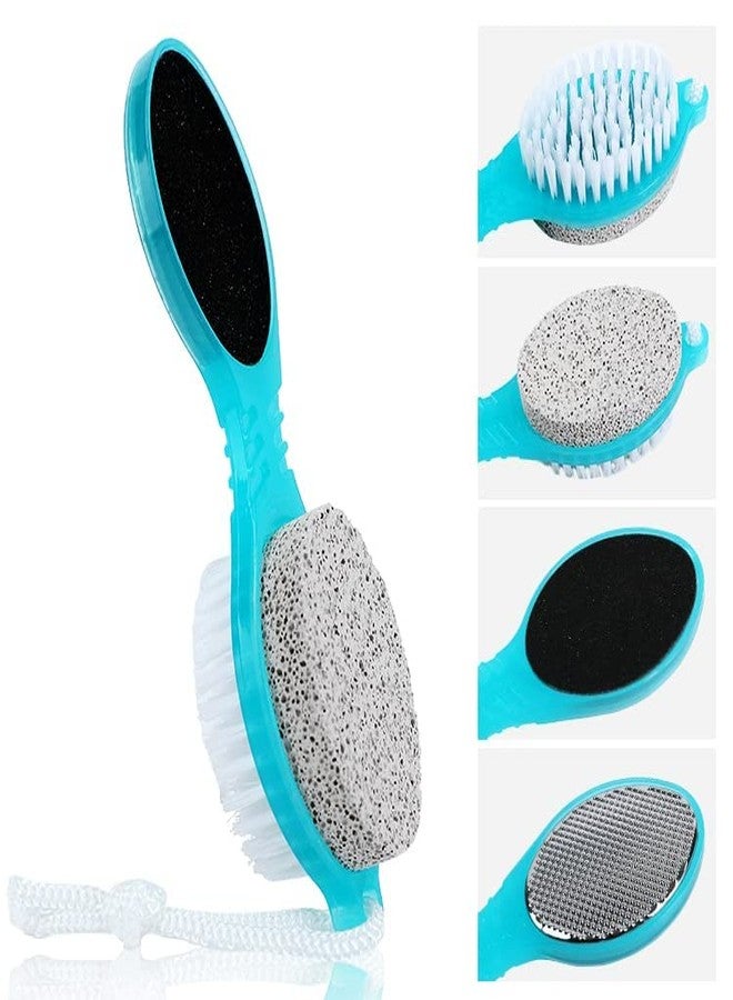 HOME STUFFS 4 In 1 Foot Pedicure Brush, Pumice Stone, Scrubber & File For Soft Care (2) - Image 2