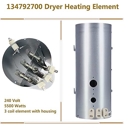 Monkemon 134792700 Dryer Heating Element, 137032600 Thermal Limiter and 3204267 Thermostat Compatible with Electrolux Frigidaire Dryers, Replacement PS2349309 AP4368653 AP4368739 PS2349395 and AP21314 - Image 3