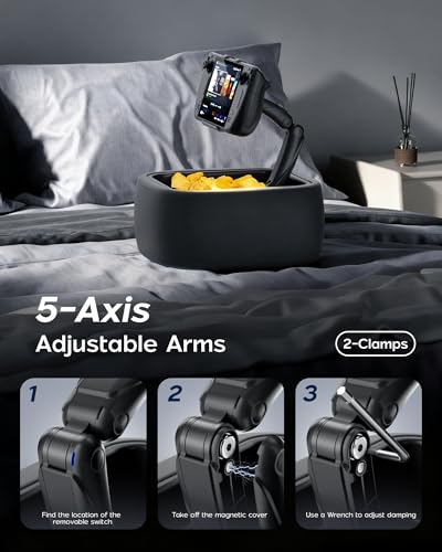 LULULOOK Gaming Pillow Stand for Steam Deck OLED & LCD & 4.7-14.6" Tablet, Zero Gravity Kindle Pillow Stand with Storage Bowl for Steam Deck Accessories, Snacks & Small Items, Machine Washable - Image 5