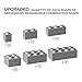 RWDTER 300 Piece Building Bricks Bulk 6 Size Classic Mixed Building Block Set Compatible with Lego and Major Brands Suitable for Boys and Girls Over 6 Years Old Gray - Image 4
