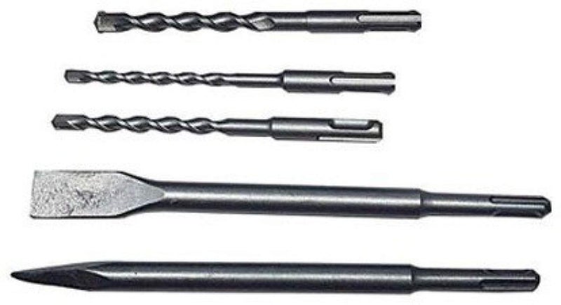 Inditrust Hammer Drills and Chisels 2 Chipping Chisels, 6x110mm - Set of 5Pieces - Image 1