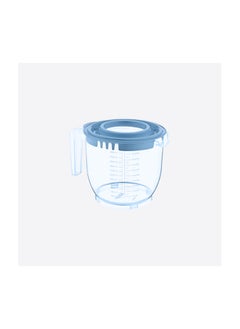dunya Dunya Graduated Mixing Jug -Mixing Bowl With Cover 2200ml-Blue-Turkey Made  - Image 1