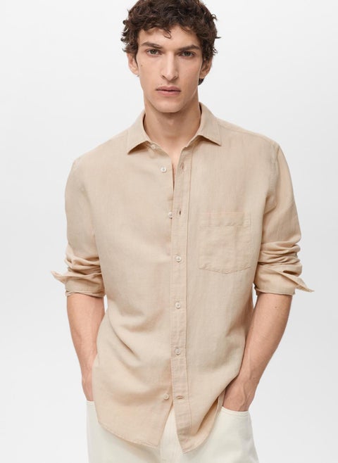 Casual Classic Fit Linen Shirt
