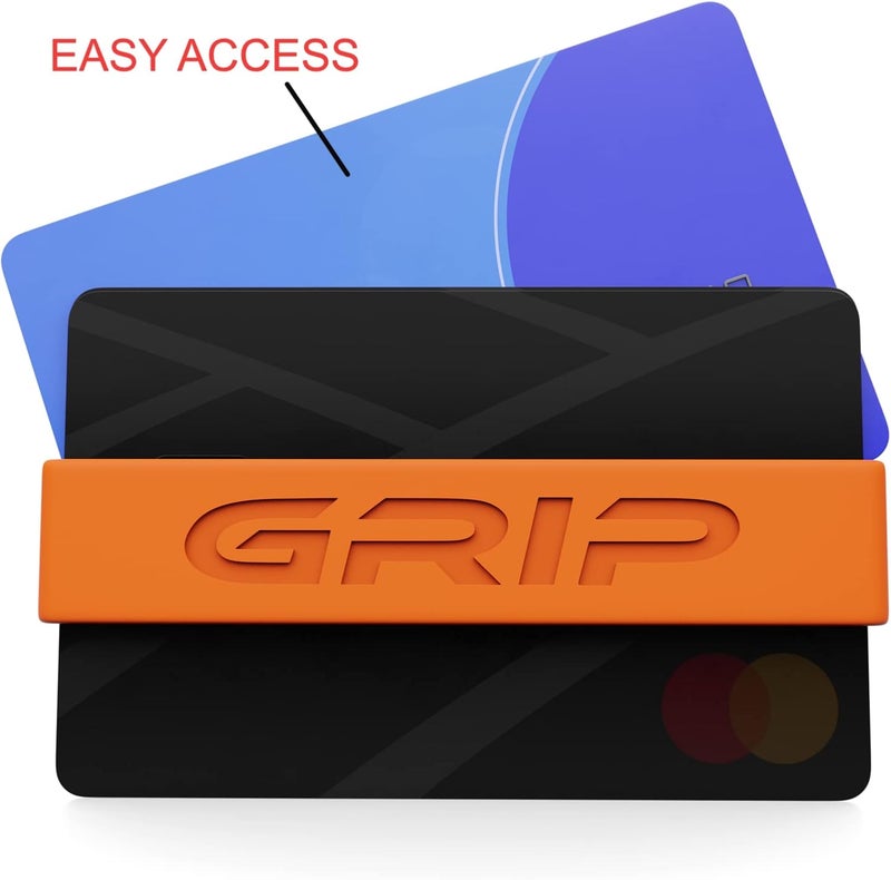 Grip Money Band - HAZARD ORANGE - Premium Silicone Band for Cash & Cards - Slim & Durable Design - Image 5