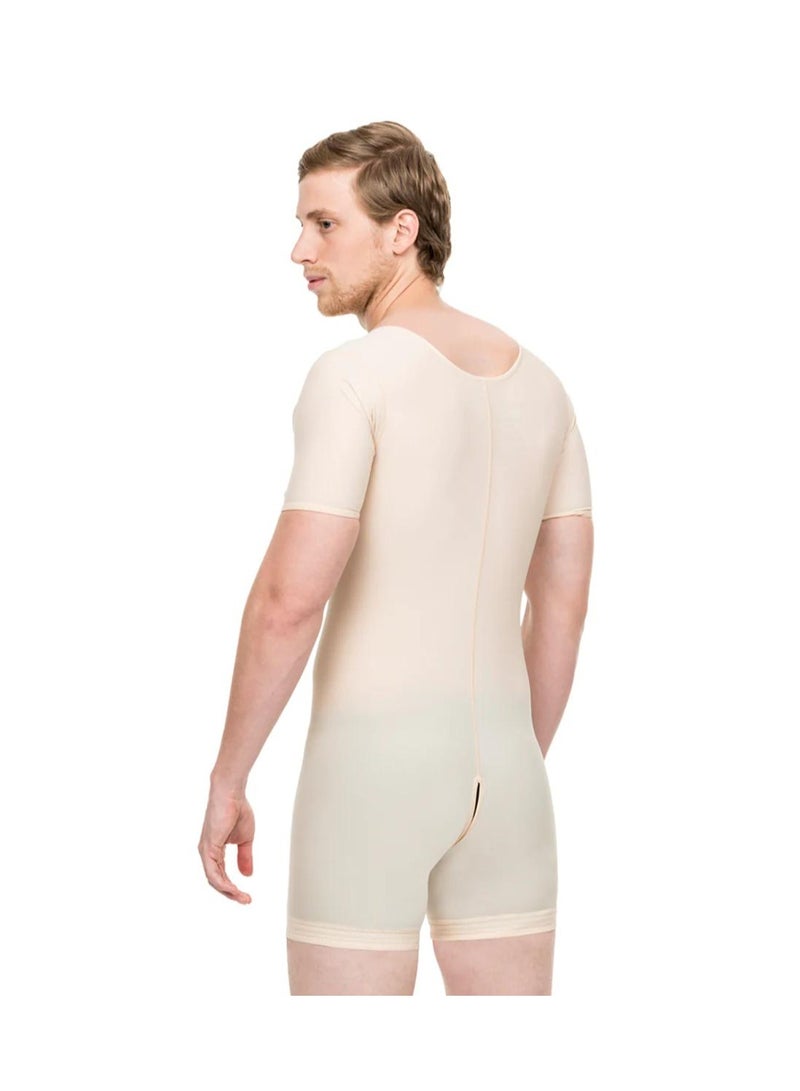 ISAVELA USA Medical Premium Quality Post Plastic Surgery Full Body Compression Garment – Above Knee with Zipper & Short Sleeves (MG07) - Image 2